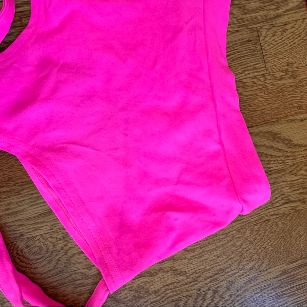 Lunalae Follow me bra & Lure you shorts sz US 4 hot pink Pole dance wear - Picture 2 of 14